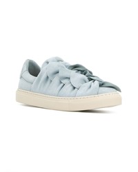 hellblaue Wildleder niedrige Sneakers von Ports 1961