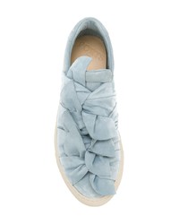 hellblaue Wildleder niedrige Sneakers von Ports 1961