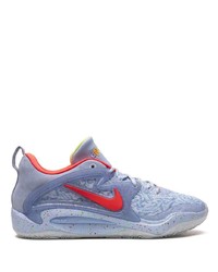 hellblaue Wildleder niedrige Sneakers von Nike