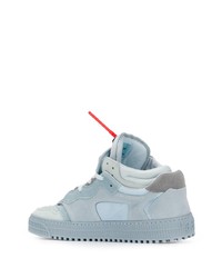 hellblaue Wildleder niedrige Sneakers von Off-White