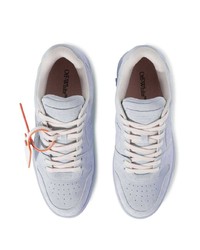 hellblaue Wildleder niedrige Sneakers von Off-White