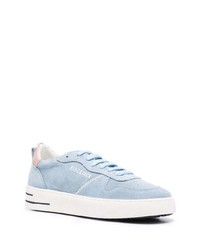 hellblaue Wildleder niedrige Sneakers von Hide&Jack