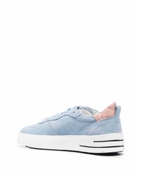 hellblaue Wildleder niedrige Sneakers von Hide&Jack