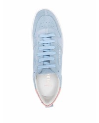 hellblaue Wildleder niedrige Sneakers von Hide&Jack