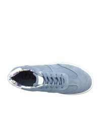 hellblaue Wildleder niedrige Sneakers von s.Oliver