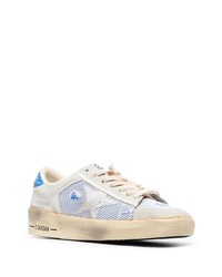 hellblaue Wildleder niedrige Sneakers von Golden Goose