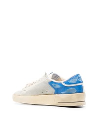 hellblaue Wildleder niedrige Sneakers von Golden Goose