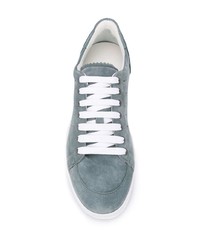 hellblaue Wildleder niedrige Sneakers von Loewe