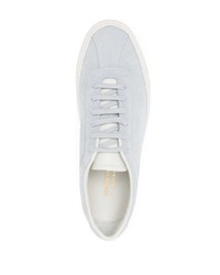 hellblaue Wildleder niedrige Sneakers von Common Projects