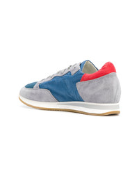 hellblaue Wildleder niedrige Sneakers von Philippe Model