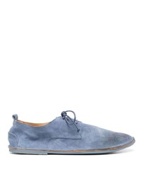hellblaue Wildleder Oxford Schuhe