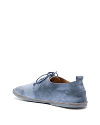 hellblaue Wildleder Oxford Schuhe von Marsèll