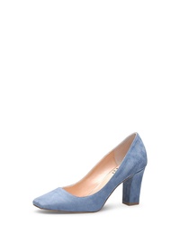 hellblaue Wildleder Pumps von Evita