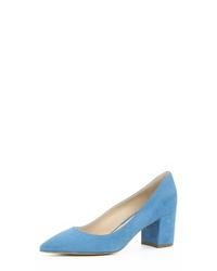 hellblaue Wildleder Pumps von Evita