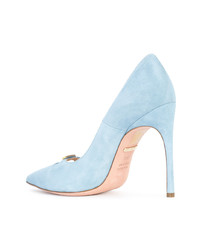 hellblaue Wildleder Pumps von Kendall Miles