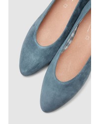 hellblaue Wildleder Pumps von NEXT