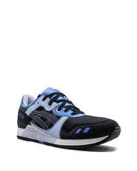 hellblaue Wildleder Sportschuhe von Asics