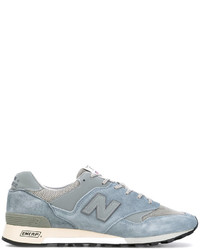 hellblaue Wildleder Turnschuhe von New Balance