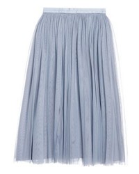 hellblauer ausgestellter Rock von Needle & Thread