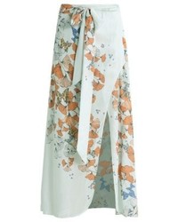 hellblauer bedruckter Maxirock von Free People