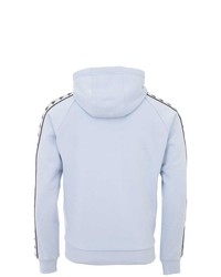 hellblauer bedruckter Pullover mit einem Kapuze von Kappa