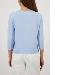 hellblauer bedruckter Pullover von MONARI