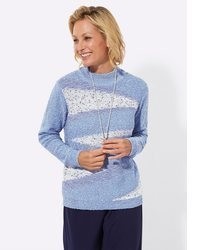 hellblauer bedruckter Pullover von Witt