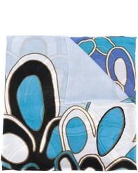 hellblauer bedruckter Schal von Diane von Furstenberg