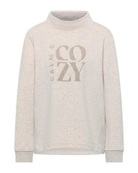 hellblauer bestickter Pullover von Cecil