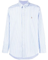 hellblauer horizontal gestreifter Polo Pullover von Polo Ralph Lauren