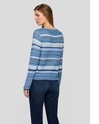 hellblauer horizontal gestreifter Pullover von RABE