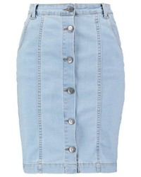 hellblauer Jeans Bleistiftrock von Modström