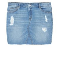 hellblauer Jeans Minirock von Mango