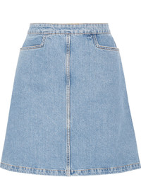 hellblauer Jeans Minirock von MiH Jeans