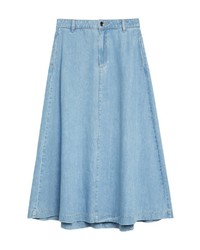 hellblauer Jeansrock von Comma