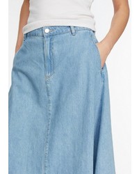 hellblauer Jeansrock von Comma