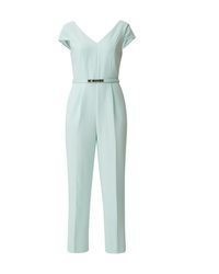 hellblauer Jumpsuit von Comma