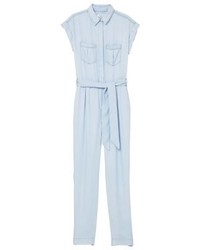 hellblauer Jumpsuit von Mango