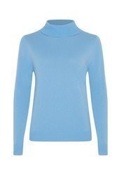 hellblauer Kaschmirpullover von STYLE REPUBLIC