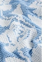 hellblauer Kurzarmpullover aus Häkel von NEXT