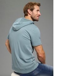 hellblauer Kurzarmpullover mit einem Kapuze von KangaROOS