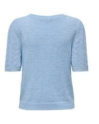 hellblauer Kurzarmpullover von Only