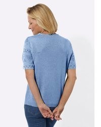 hellblauer Kurzarmpullover von Witt
