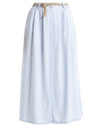 hellblauer Midirock von Vero Moda