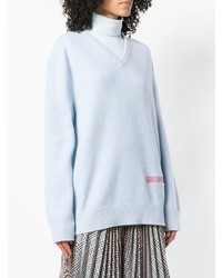 hellblauer Oversize Pullover von Calvin Klein 205W39nyc