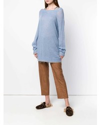 hellblauer Oversize Pullover von Twin-Set