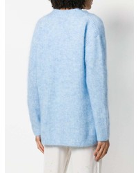 hellblauer Oversize Pullover von Ganni