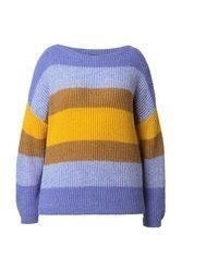 hellblauer Oversize Pullover von Ulla Popken