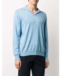 hellblauer Polo Pullover von N.Peal