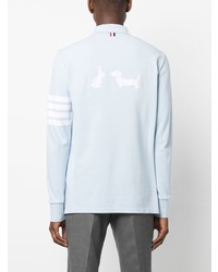 hellblauer Polo Pullover von Thom Browne